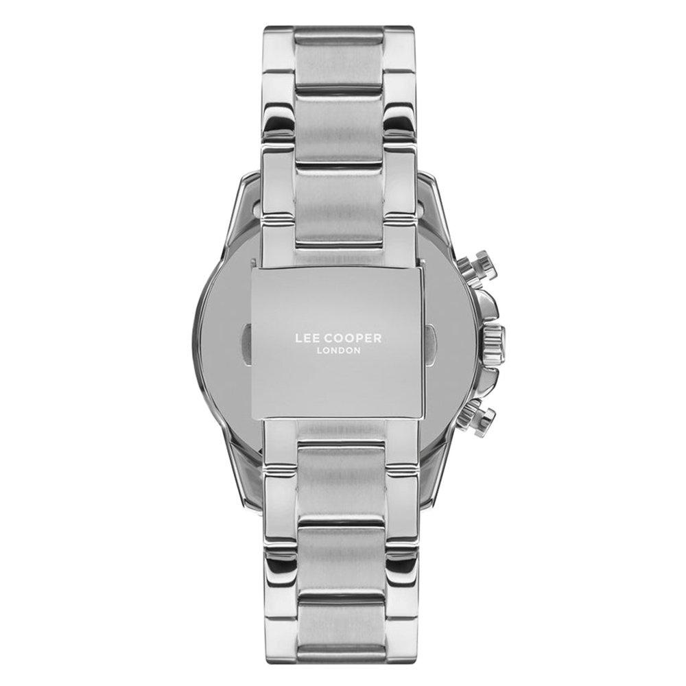Lee Cooper Men’s Watch, Multi Function, 46mm, Stainless Steel Strap, LC07385.390 - Silver