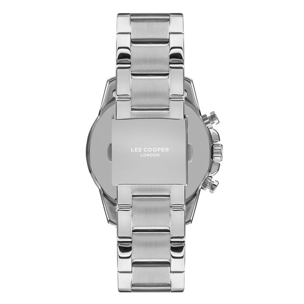 Lee Cooper Men’s Watch, Multi Function, 46mm, Stainless Steel Strap, LC07385.560 - Silver