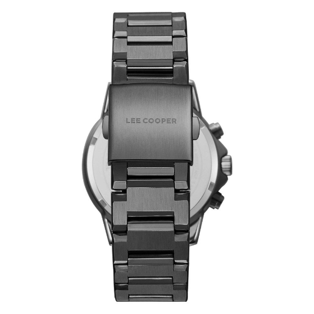 Lee Cooper Men’s Watch, Multi Function, 42mm, Steel Strap, LC08106.090 - Black