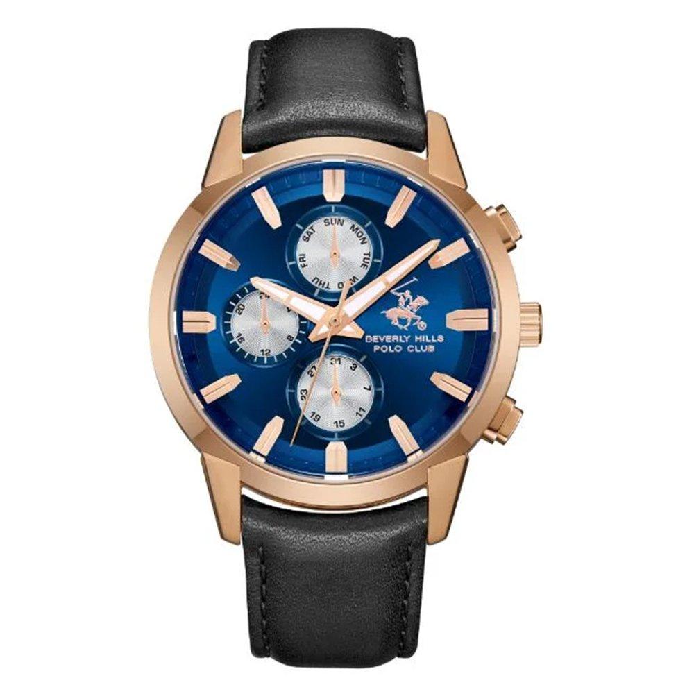 Beverly Hills Polo Men’s Watch, Multi-function, 44mm, BP3666X.499 – Black