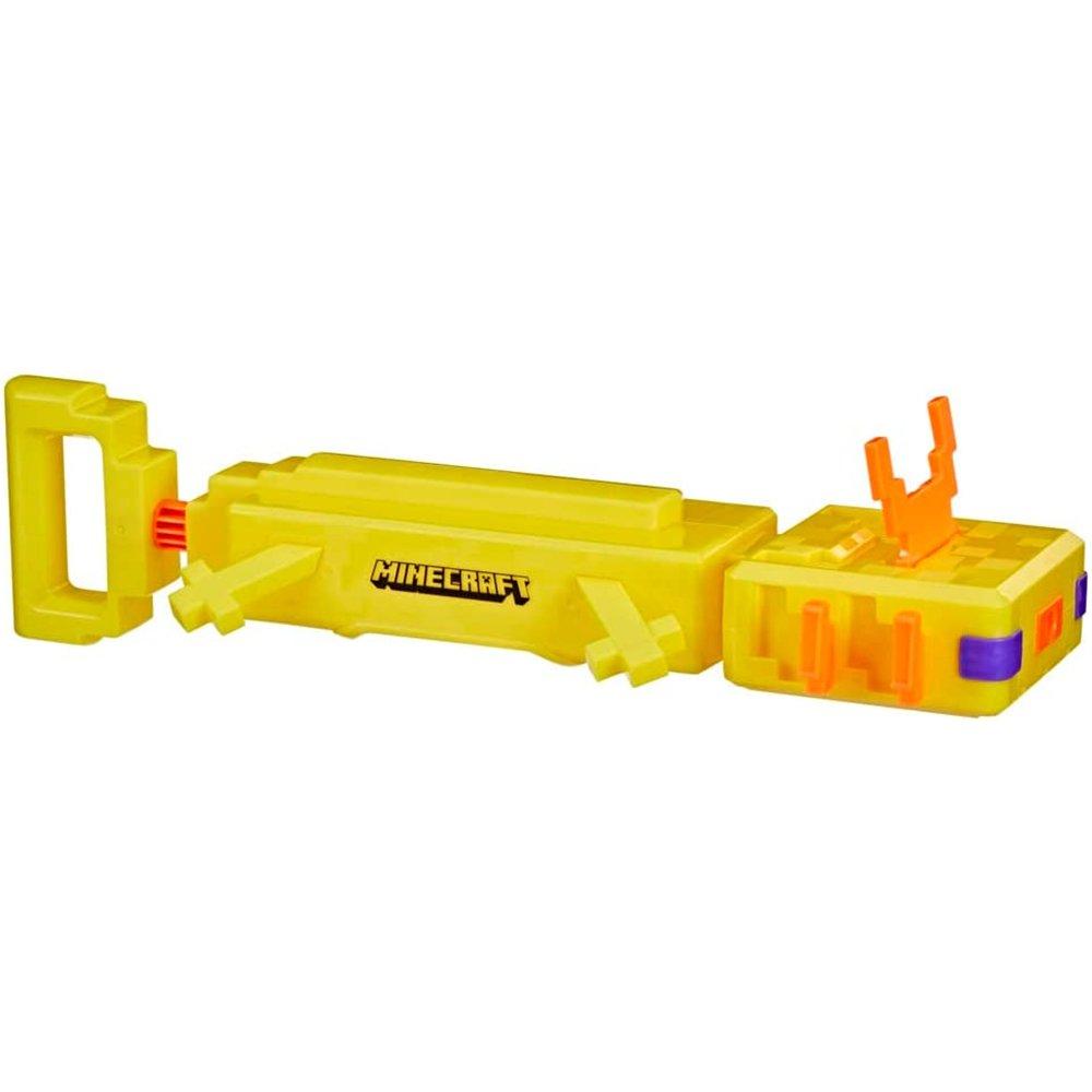 Nerf Super Soaker Minecraft Axolotl Water Blaster, F7601 - Yellow