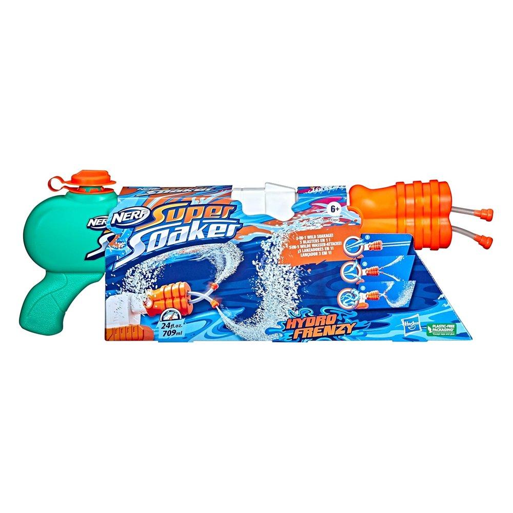 Nerf Super Soaker Hydro Frenzy Water Blaster, F3891 - Multicolor