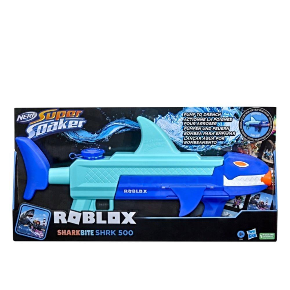 Nerf Roblox Super Soaker Sharkbite Water Blaster, F5086 - Blue