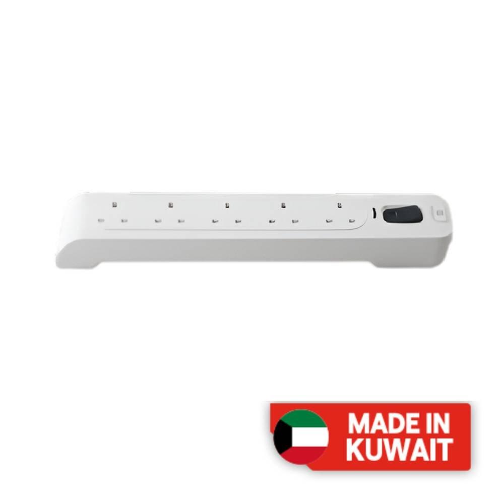 VOLT 5 Way Power Extension, 3M, SCP-5W-3M– White