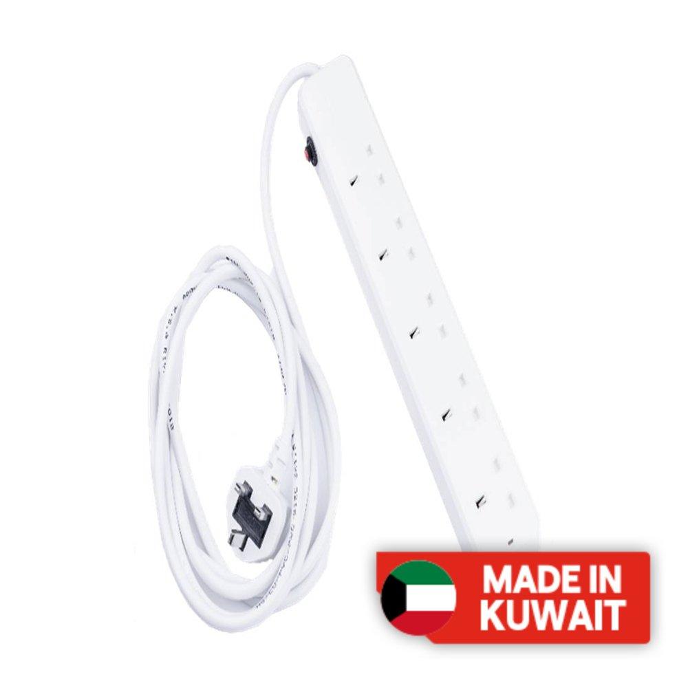 VOLT 5 Way Extension, 3M, E18-5W-3M - White