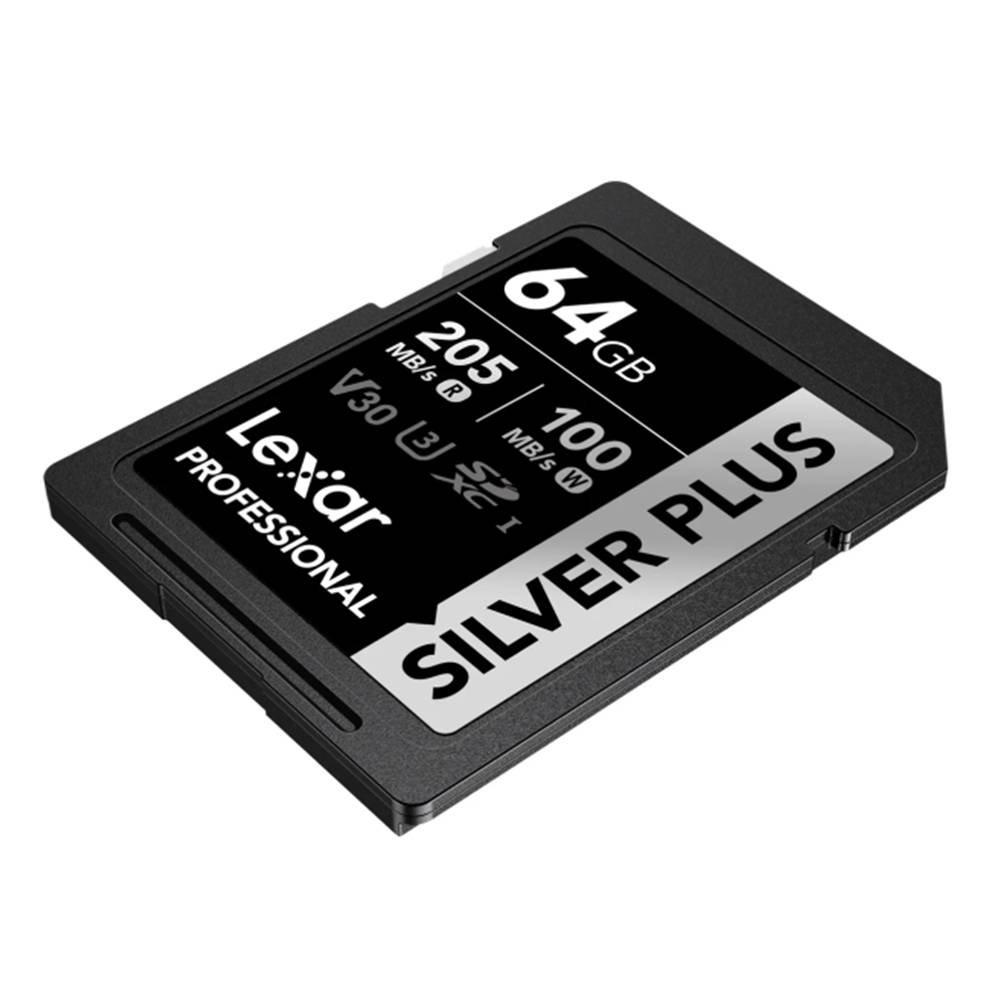 بطاقة ذاكرة بروفيشنال بلس اس دي اكس سي يو اتش اس  اي من ليكسر،  بسعة 64 جيجابايتك،LSDSIPL064G-BNNNG - فضي