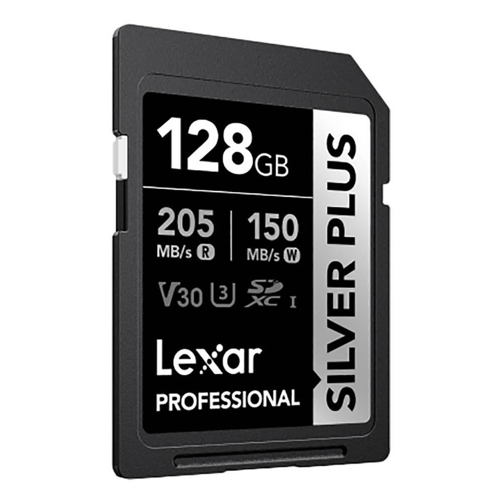 Lexar Professional Plus SDXC UHS-I Memory Card , 128GB, LSDSIPL128G-BNNNG - Silver