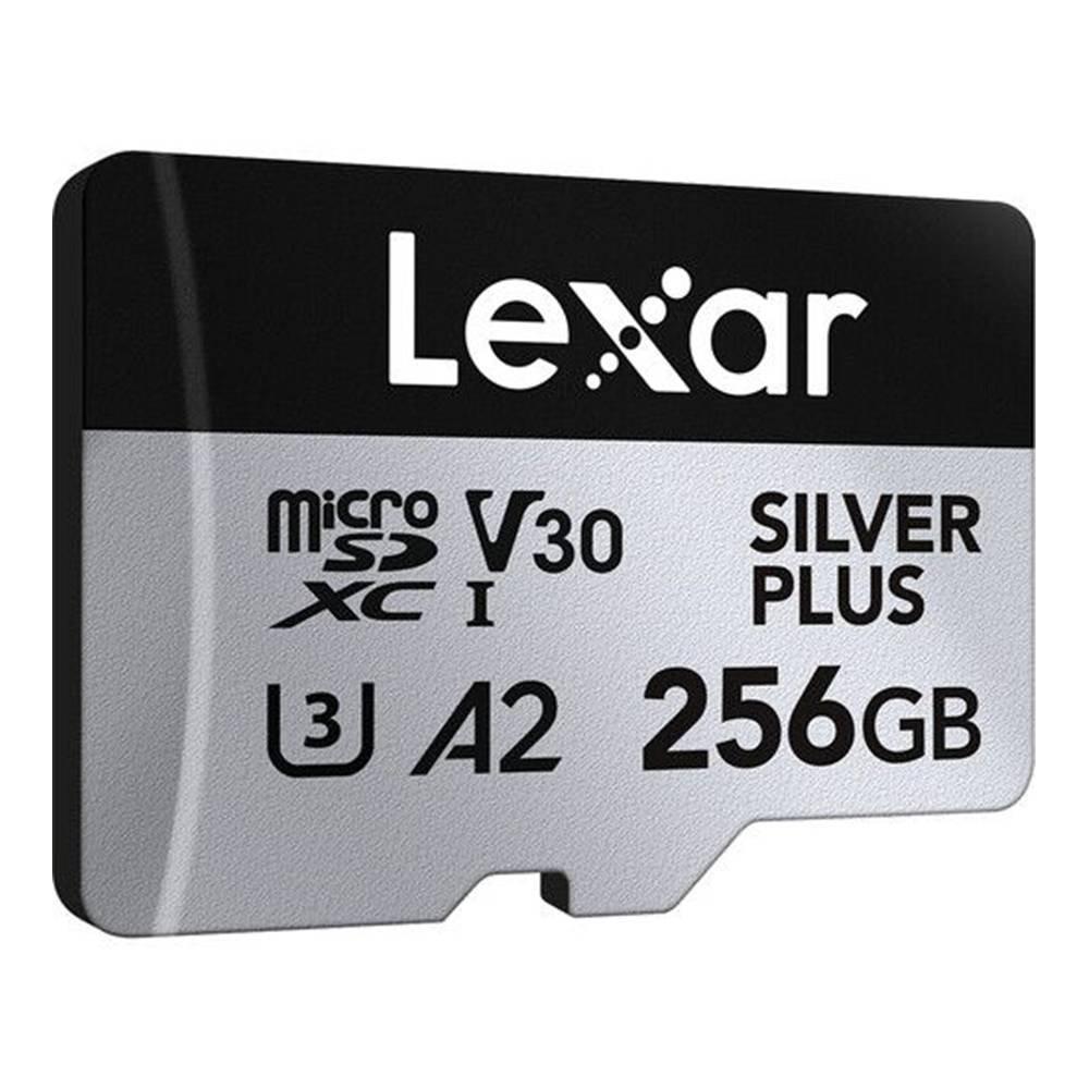 Lexar Professional Plus MicroSDXC UHS-I Memory Card , 256GB, LMSSIPL256G-BNANG - Silver