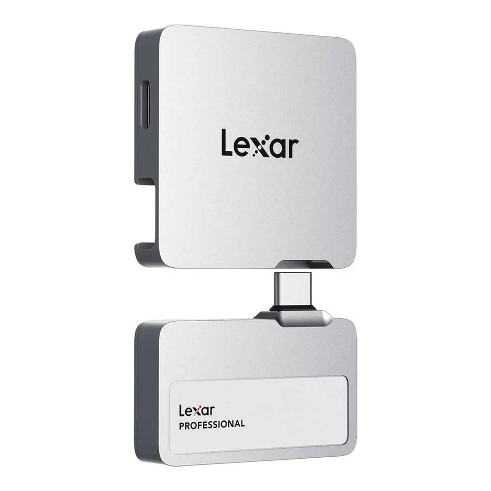 Lexar Professional Go Portable 1TB SSD with Hub, LSL400S001T-RNBNG - Silver