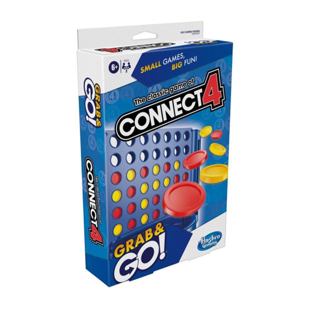 Hasbro Connect 4 Grab and Go Board Game, F8253 - Multicolor