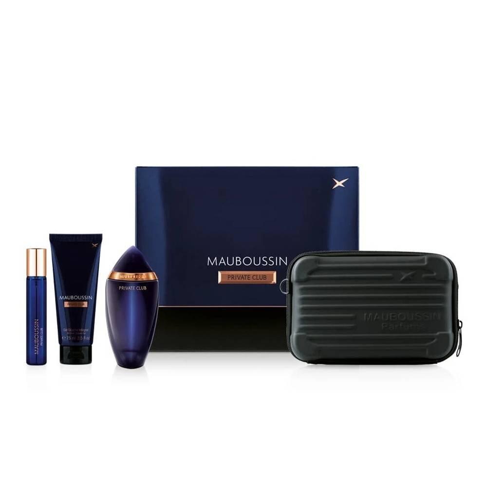 Mauboussin Prestige Private Club Set  EDP  100ml + Spray 20ml + Shower Gel 75ml +Pouch Xmas 2024