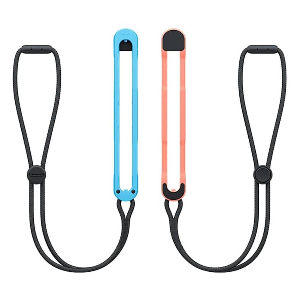 حزامان لجهاز تحكم نينتندو سويتش جوي كون (مجموعة من قطعتين) أزرق فاتح / أحمر فاتح