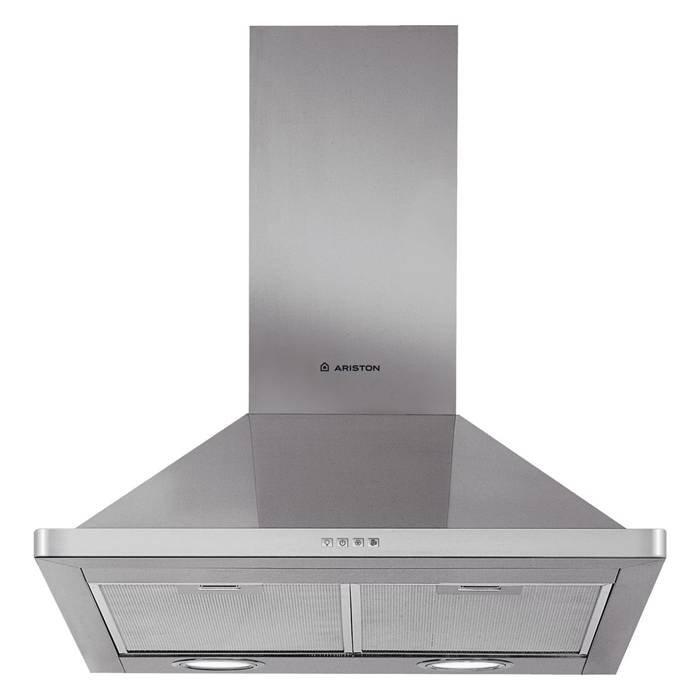 Ariston Cooker Chimney Hood, 60cm, AHPN6.4FLM X/1 - Silver