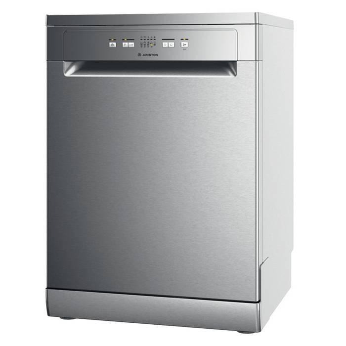 Ariston Freestanding Dishwasher, 5 Programs, 13 Settings, LFC2B19XUK- inox