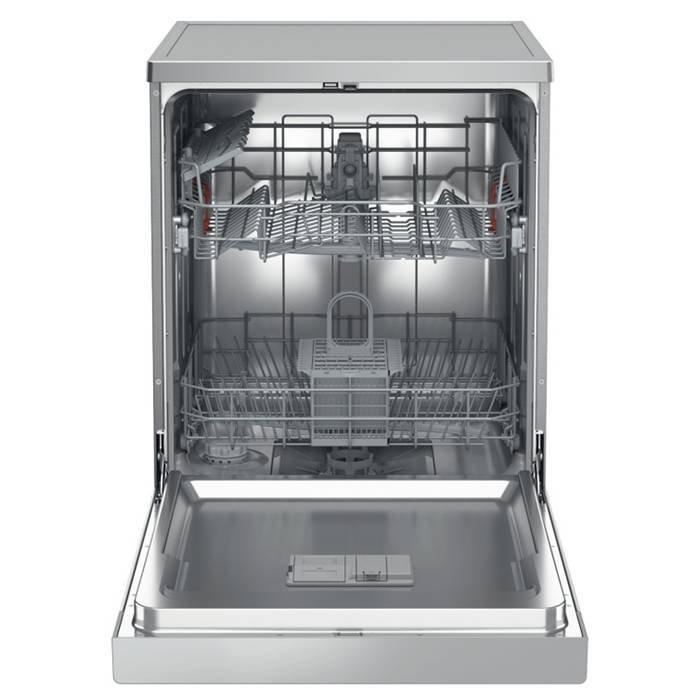 Ariston Freestanding Dishwasher, 5 Programs, 13 Settings, LFC2B19XUK- inox