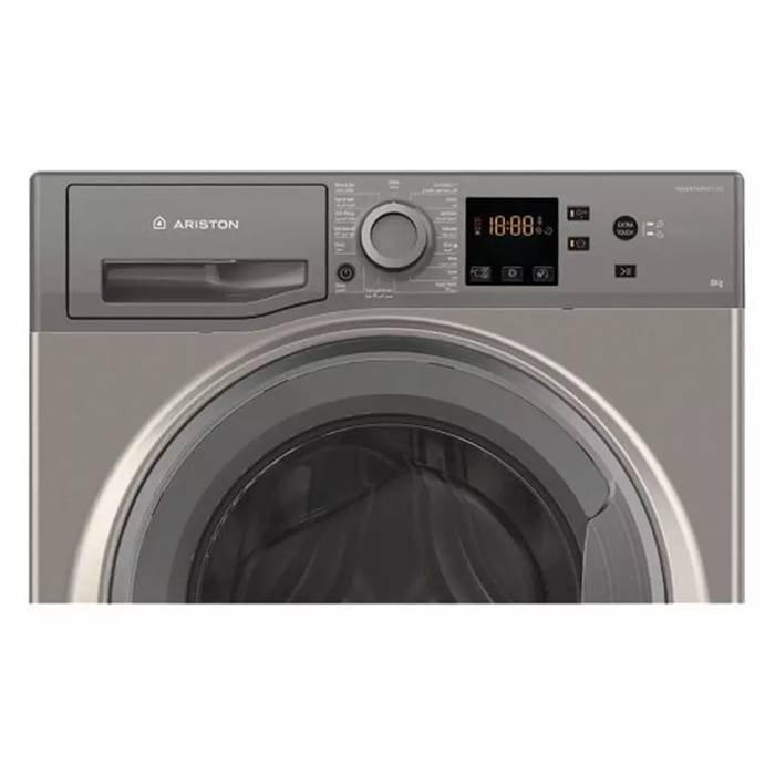 Ariston Front Load Washing Machine, 8 kg, NS823CGGGCC - Gray