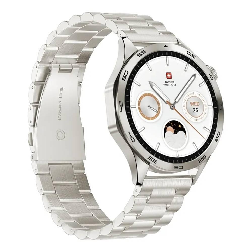 Swiss Military Swiss International  Smart Watch, 1.43 inch AMOLED Display Metal frame with Metal Strap​ - Gold 