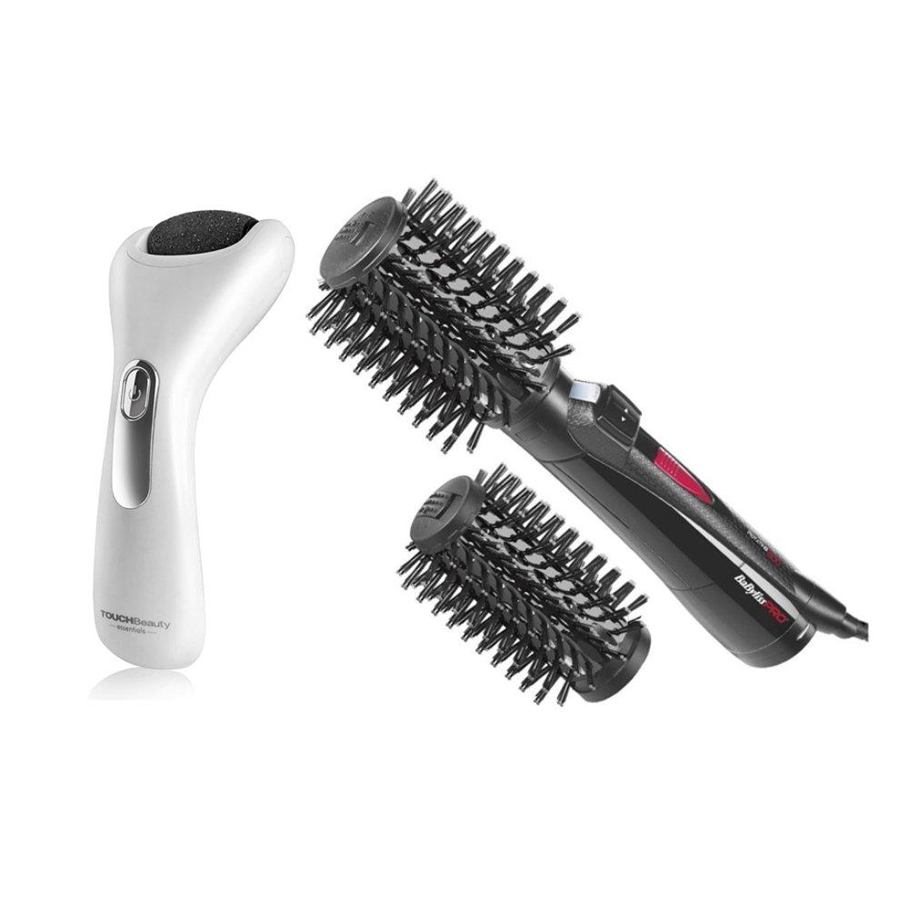 Babyliss Pro Rotating Hair Styling Brush + Touch Beauty Pedicure Device, BAB2770SDE