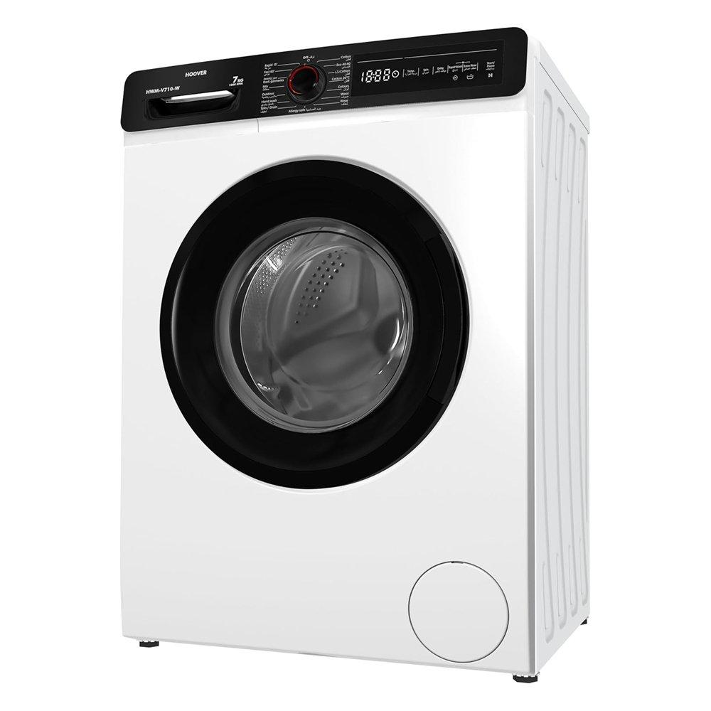Hoover Front Load Washing Machine, 7kg, 1000RPM, HWM-V710-W – White