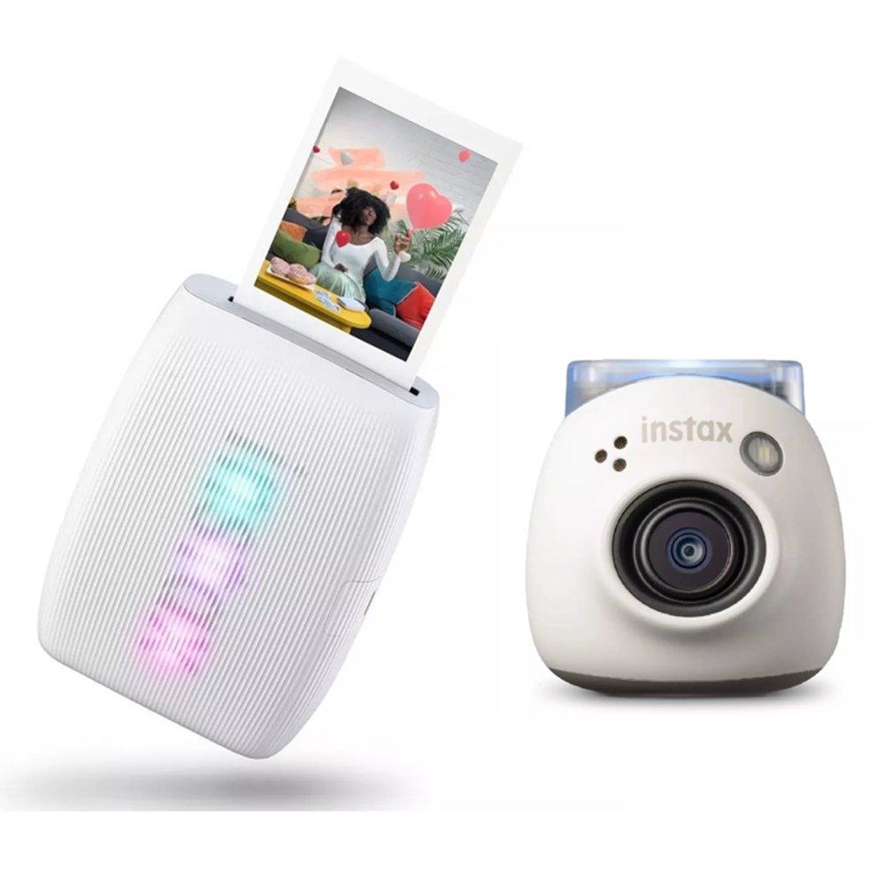 Fuji Instax Mini Link 3 Instant Photo Printer + PAL Digital Camera - White