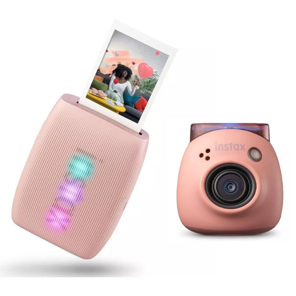 Fuji Instax Mini Link 3 Instant Photo Printer + PAL Digital Camera - Pink