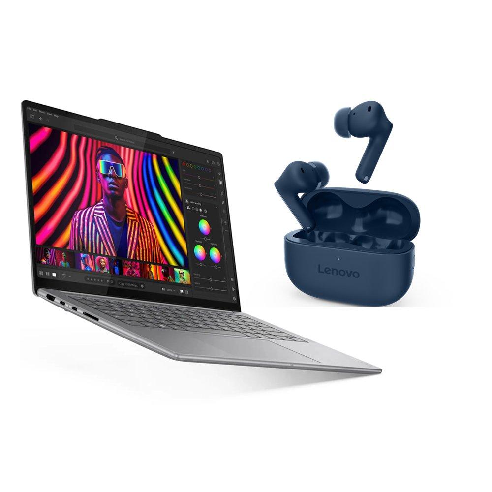 Lenovo Yoga Pro 7 AURA Edition Laptop, Intel Core Ultra 9, 32GB, 1TB, Integrated Intel Arc 140T, 14.5 Inch 3K OLED Display, Windows 11 Home, 83KF0024AX - Luna Grey