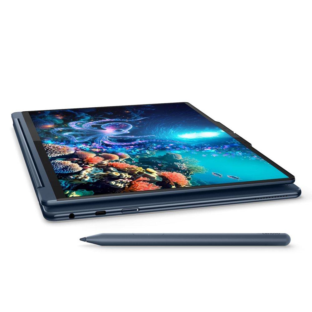 Lenovo Yoga 9 2-in-1 Laptop, Intel Core Ultra 7, 32GB RAM, 1TB SSD, Integrated Intel Arc Graphics, 14" WQXGA, Windows 11 Home, 83LC003VAX – Blue
