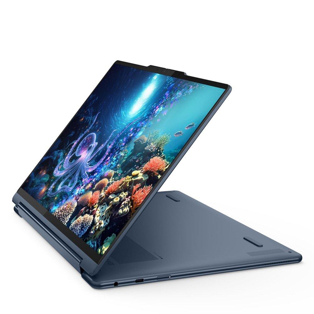 Lenovo Yoga 9 2-in-1 Laptop, Intel Core Ultra 7, 32GB RAM, 1TB SSD, Integrated Intel Arc Graphics, 14" WQXGA, Windows 11 Home, 83LC003VAX – Blue