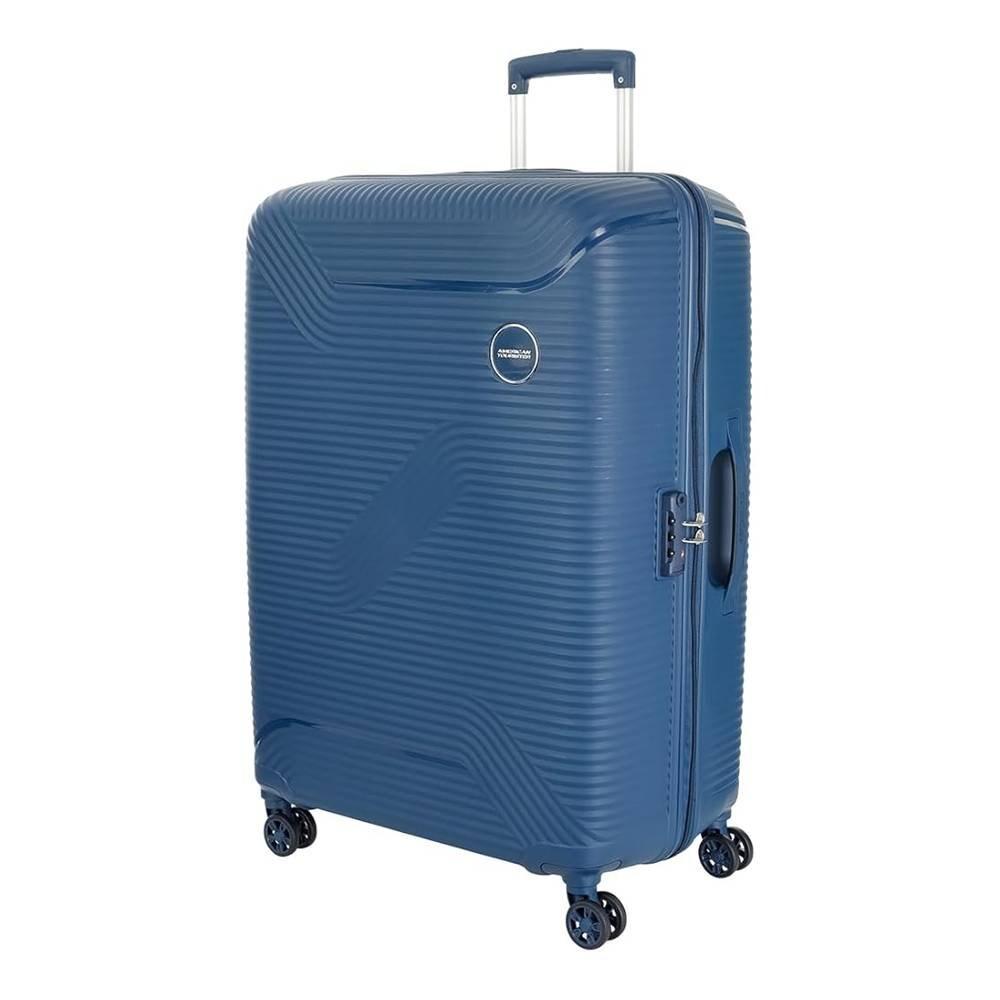 American Tourister Maxplus 3PC Set Hard Spinner, SQ4X41004 - Blue