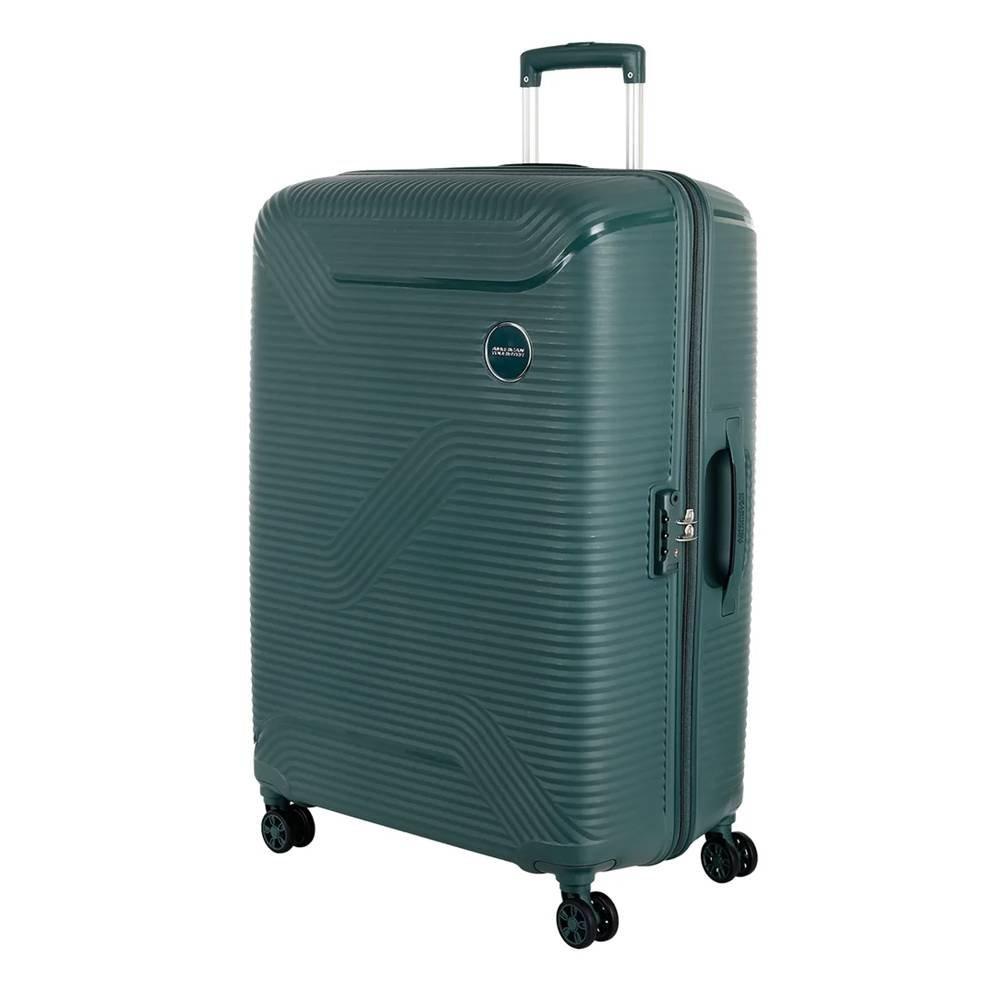 American Tourister Maxplus 3PC Set Hard Spinner, SQ4X41004 - Green