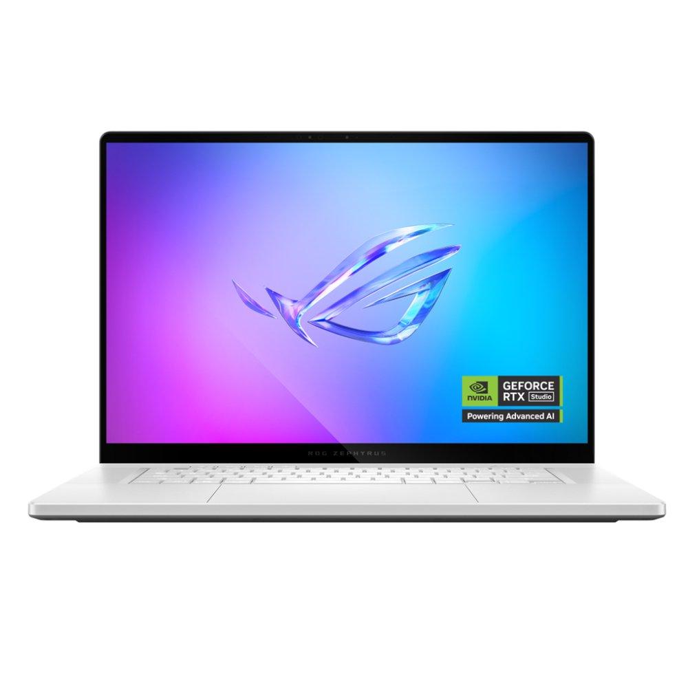 Asus ROG Zephyrus G16 Gaming Laptop, Intel Core Ultra 9, 64GB RAM, 1TB SSD, NVIDIA GeForce RTX 5070Ti, Windows 11 Home, GU605CR-QR216W - Platinum White