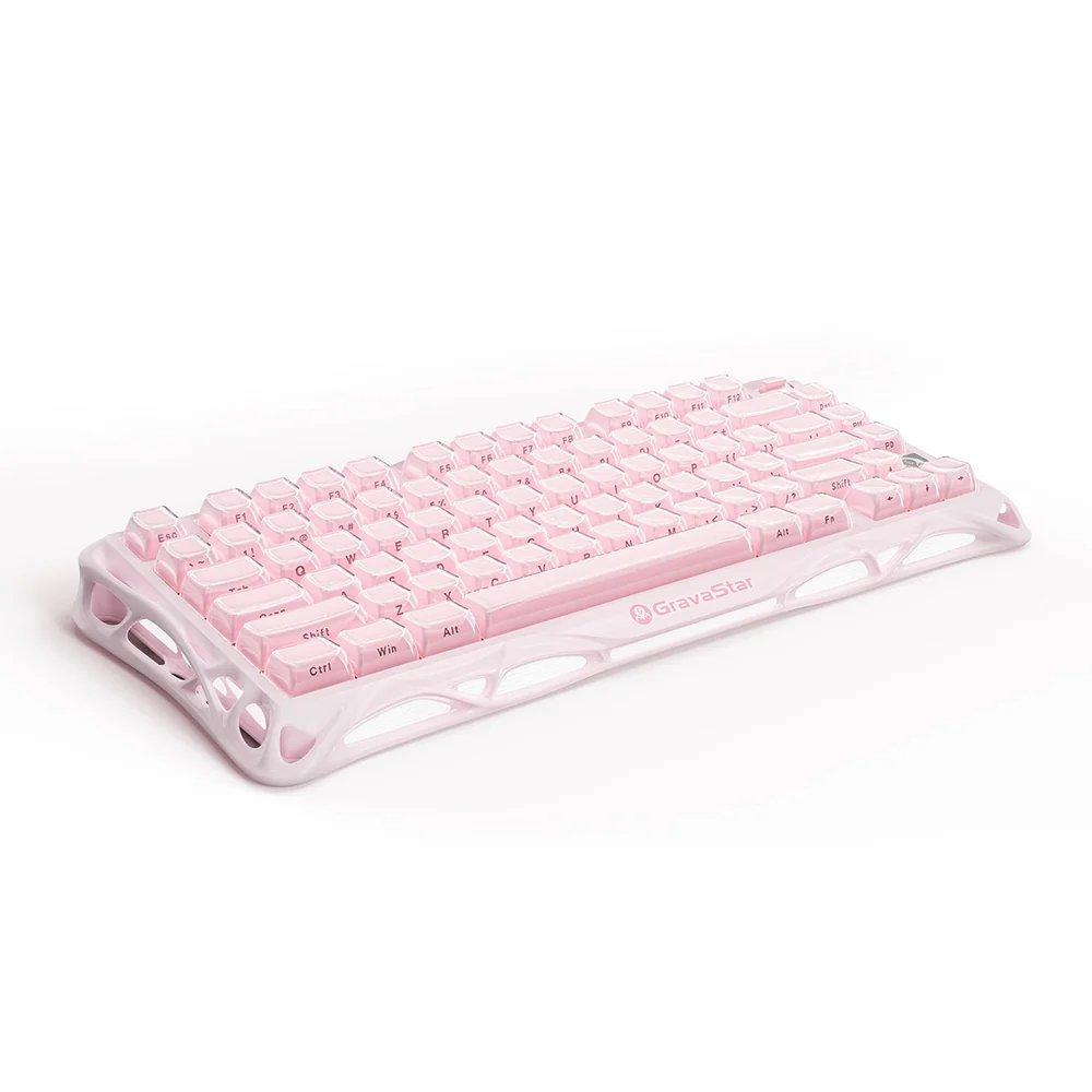 GravaStar Mercury K1 75% Wireless Mechanical Gaming Keyboard Special Edition - Sakura Pink