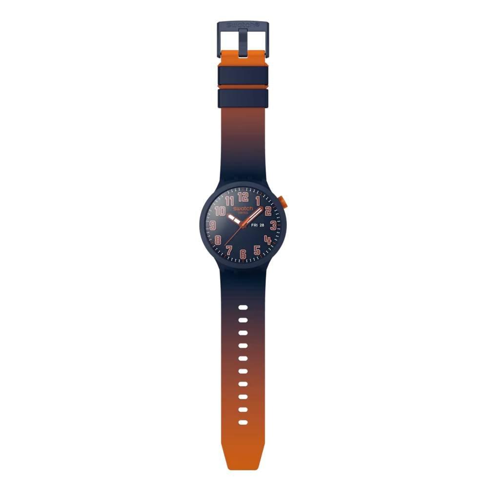 Swatch Essentially Bold Men Watch, 47mm, Silicone Strap, SWASB01N700 -  Dark Blue