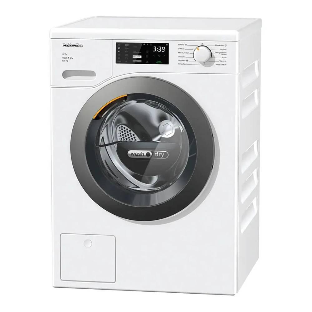 Miele Front Load Washer/Dryer, 8kg Washing Capacity and 5Kg Drying Capacity, Wifi - Miele@home, 1500RPM, WTD 160 – White
