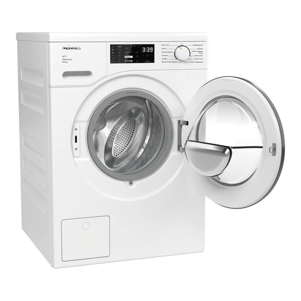 Miele Front Load Washer/Dryer, 8kg Washing Capacity and 5Kg Drying Capacity, Wifi - Miele@home, 1500RPM, WTD 160 – White