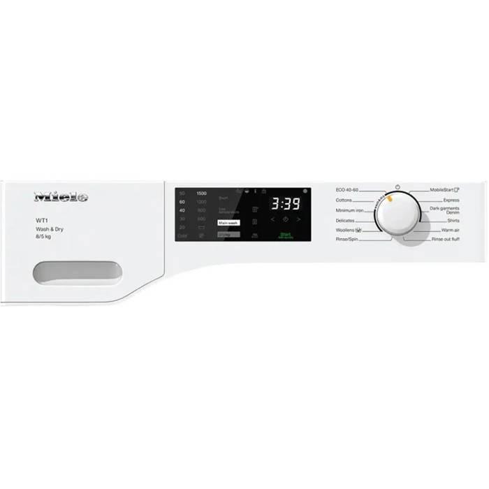 Miele Front Load Washer/Dryer, 8kg Washing Capacity and 5Kg Drying Capacity, Wifi - Miele@home, 1500RPM, WTD 160 – White