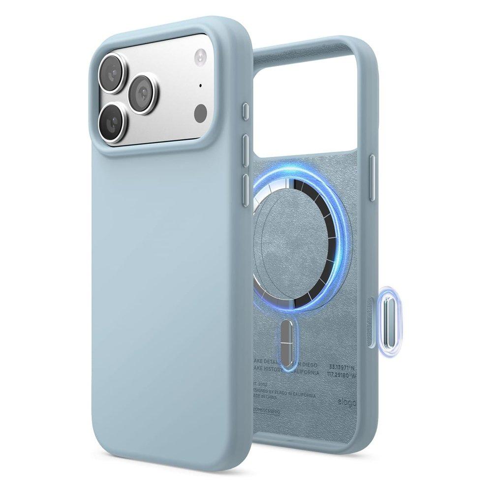 Elago iPhone 17 Pro Max Magnetic Silicone Case - Blue