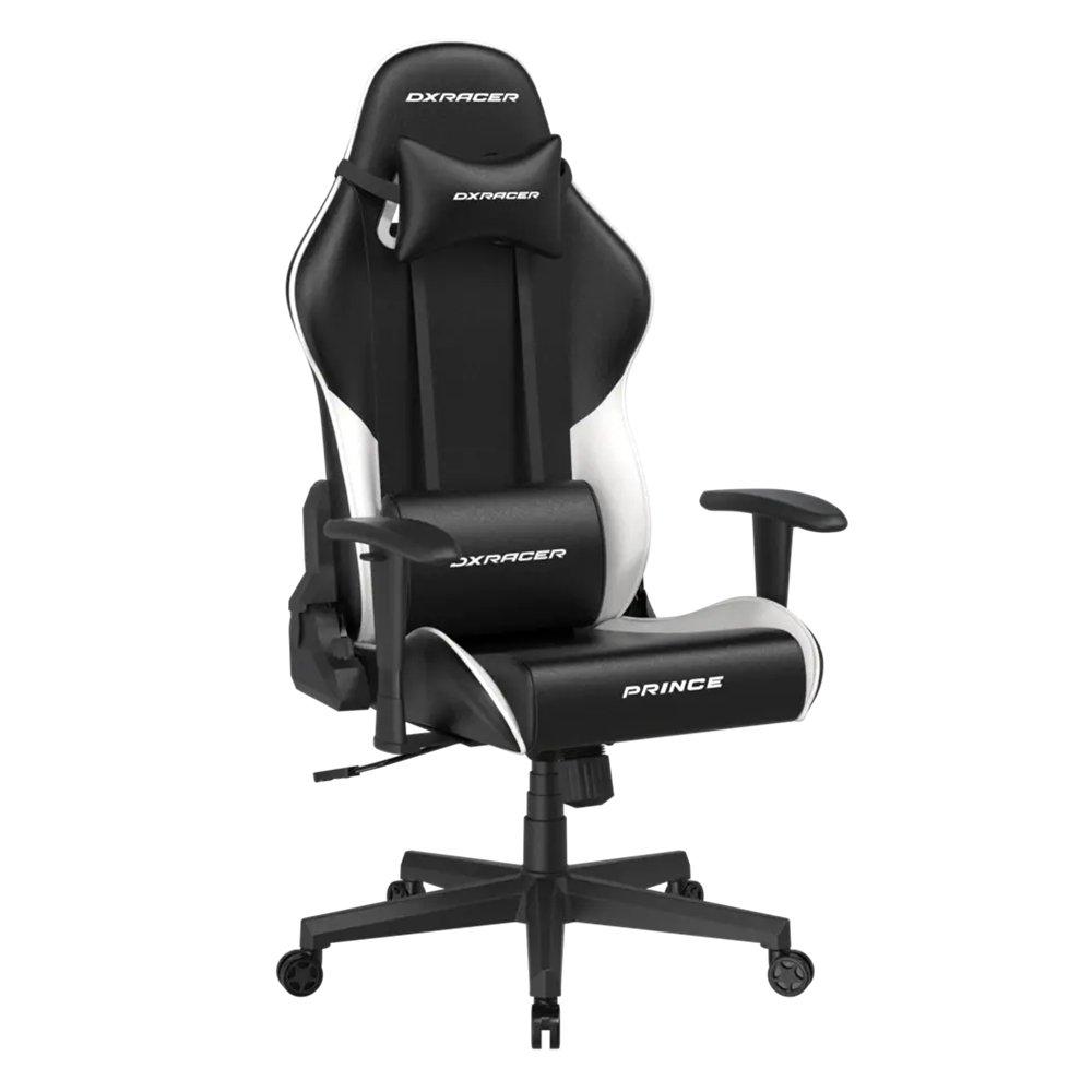 DX Racer P132 Prince Series Gaming Chair - Black/White