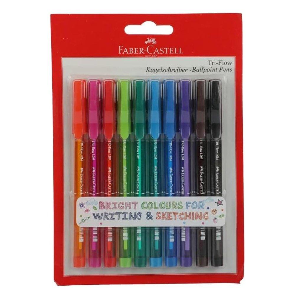 Faber-Castell Tri-Flow Ball pen1.0mm, FCIN340821/ R - Red