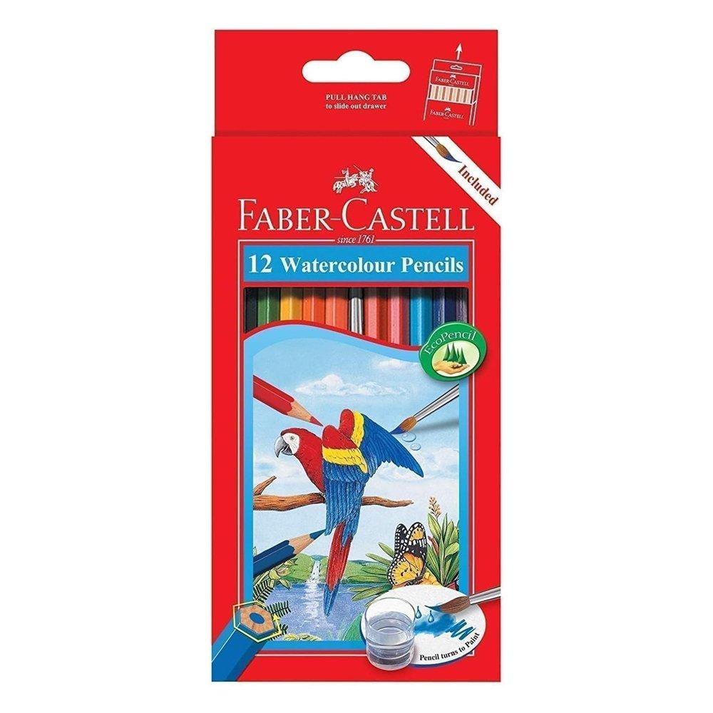 Faber-Castell Parrot Design 12 Pieces Watercolor Pencils, FCI114462 – Multicolor