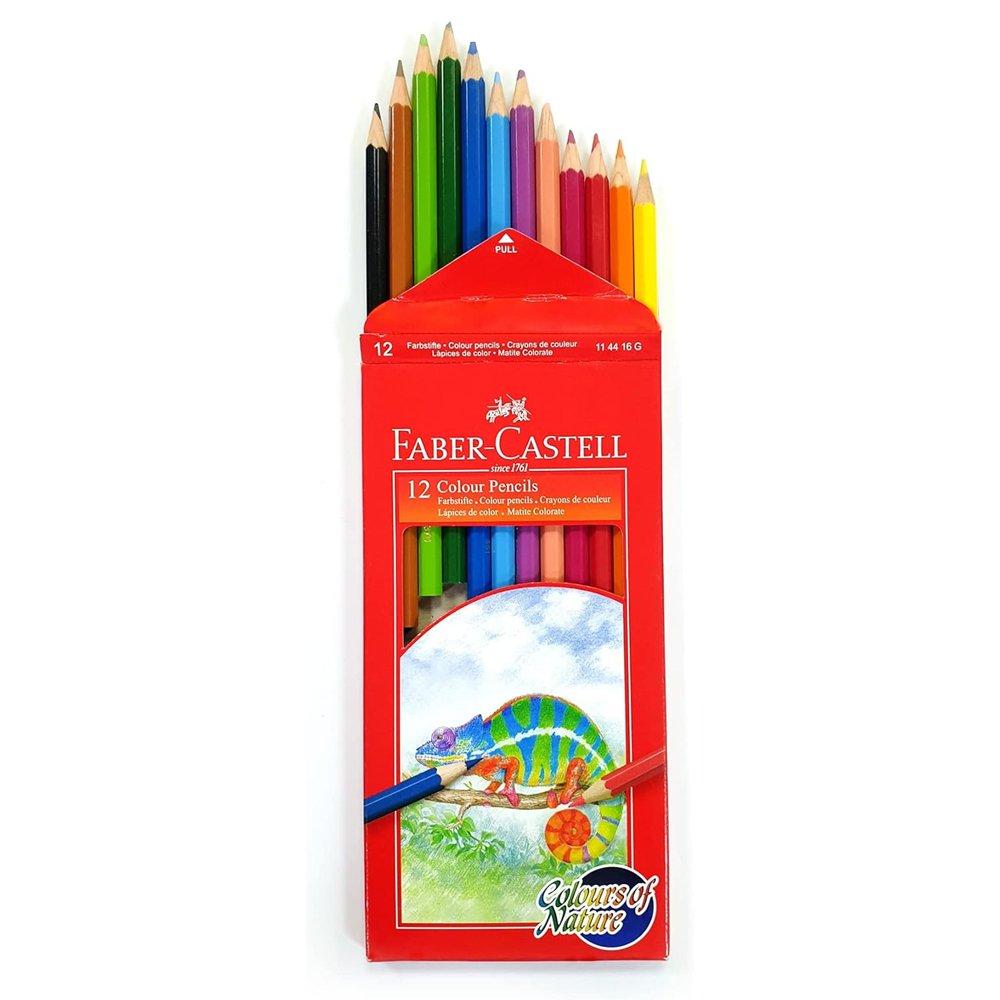 Faber-Castell Colors of Nature 12 Pencils in a Cardboard Box, FCI114416 – Multicolor