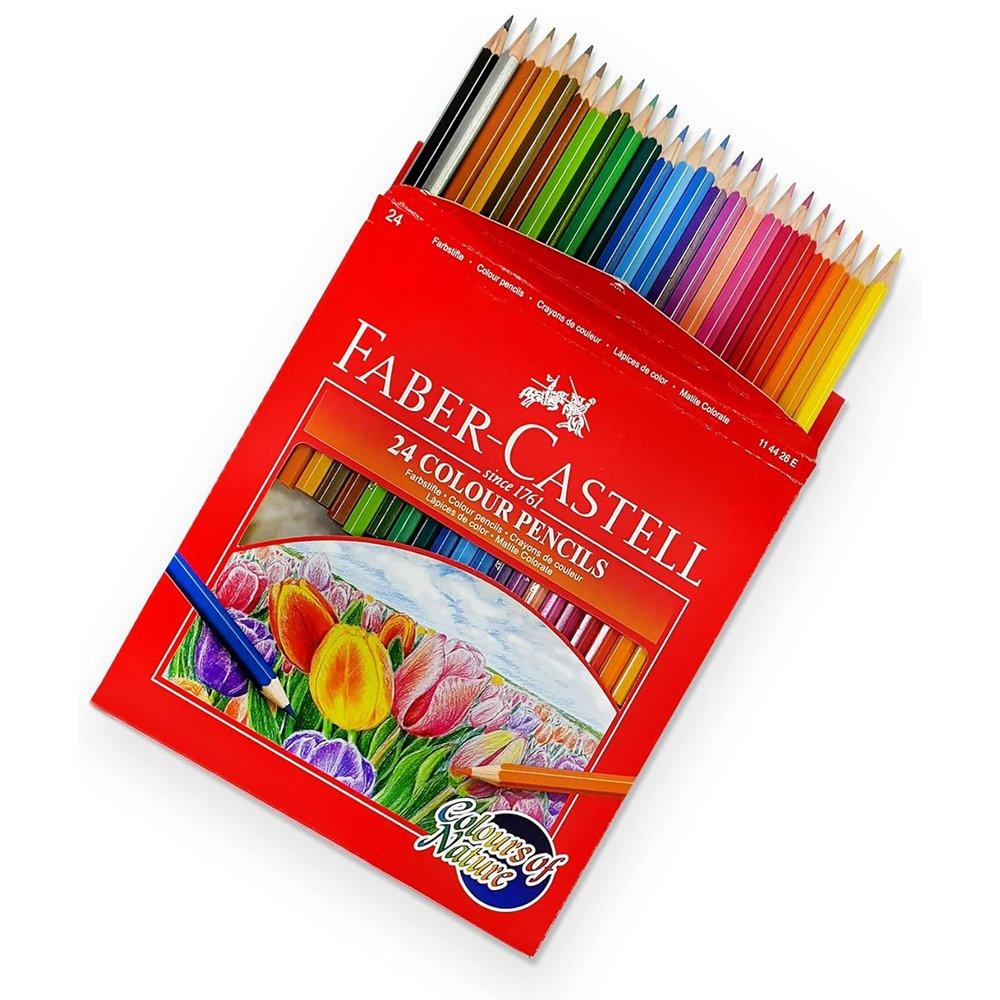 Faber-Castell Colors of Nature 24 Pencils in a Cardboard Box, FCI114426 – Multicolor