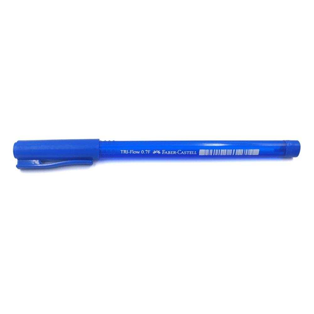 Faber Castell Tri flow Ball Pen 0.7mm Jar Of 25Pc, FCIN340825 - Blue