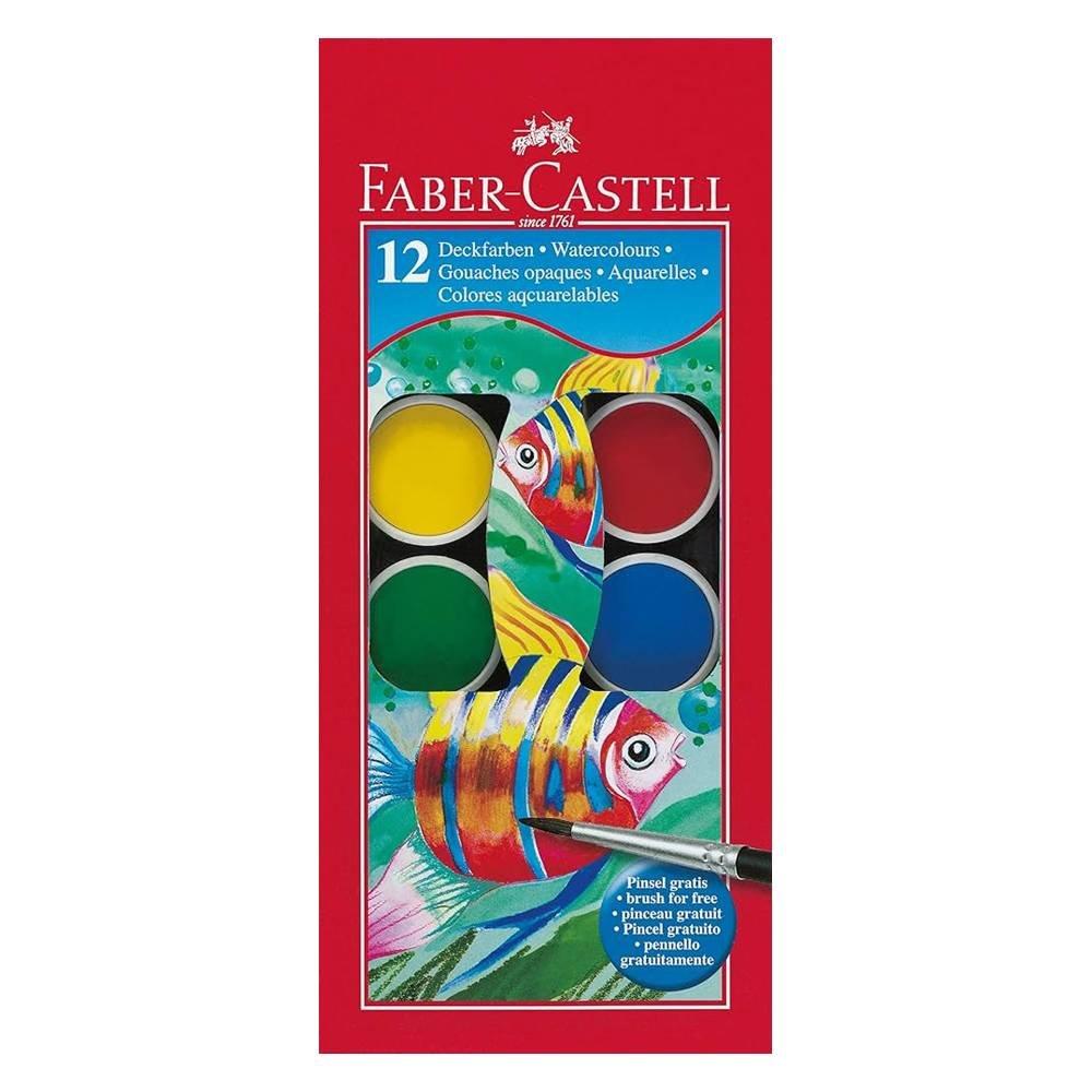 Faber Castell  Watercolor Paint Pan, 12 Color - FC183801