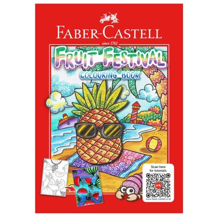 Faber Castell Fruit Festival Coloring Book, FCI104023- Multicolor