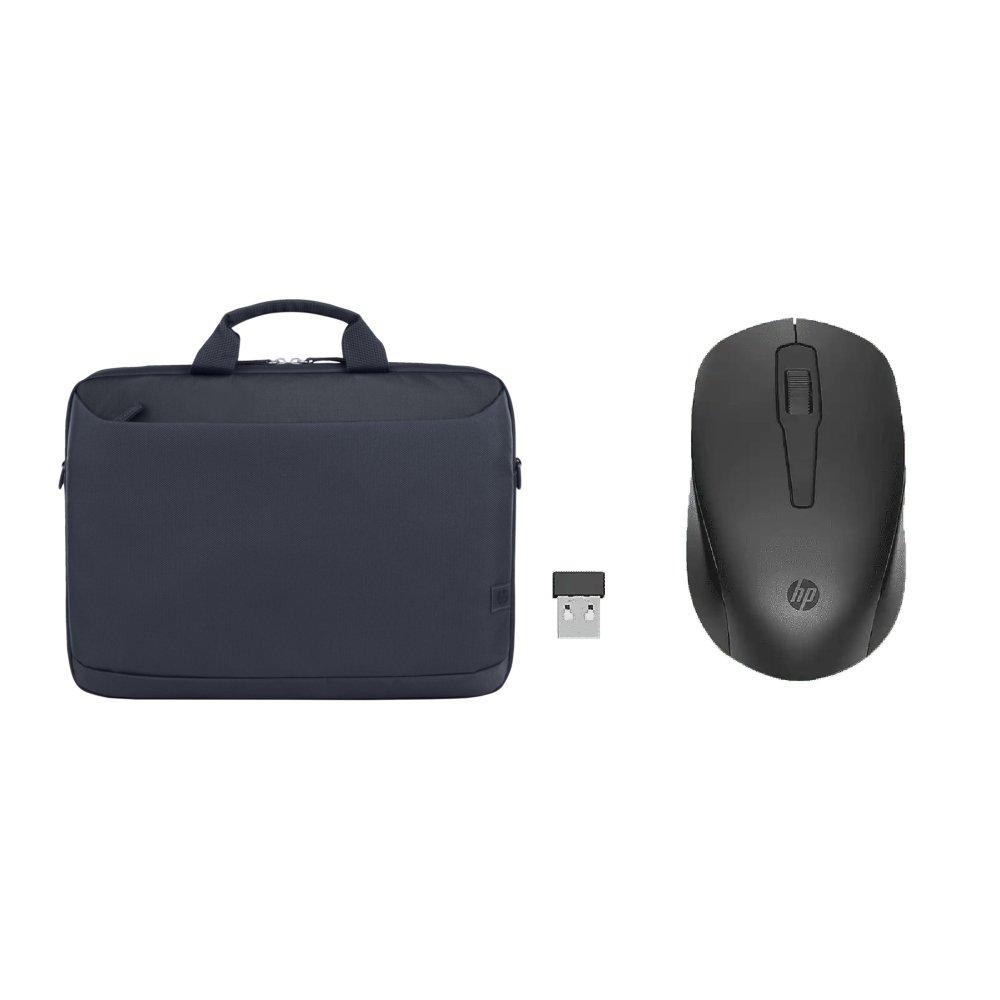 Bundle HP 16-inch Laptop Bag Grey + 150 Wireless Mouse Black