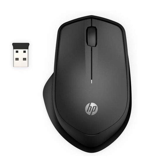Bundle HP 280 Wireless Silent Mouse + Travel USB-C Multi Port Hub Charger Black