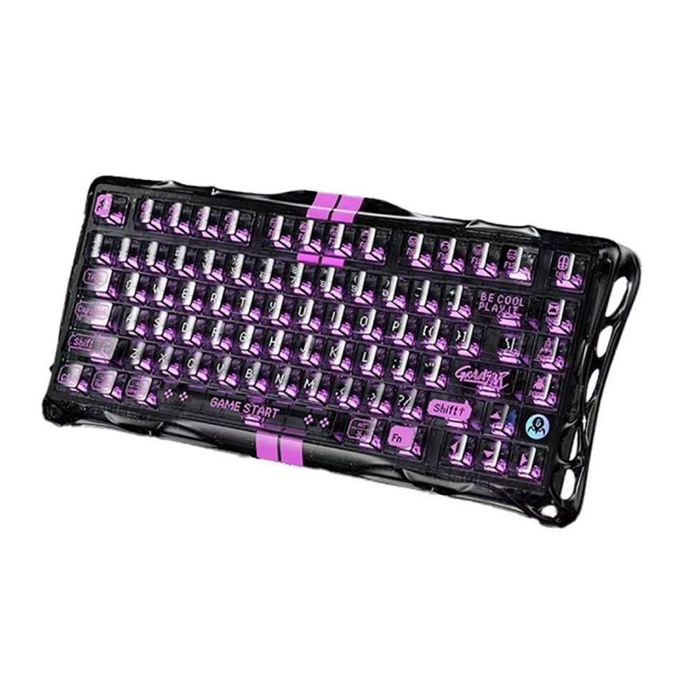 GravaStar Mercury V75 Lite 75% Hall Effect Wired Gaming Keyboard - Transparent Black