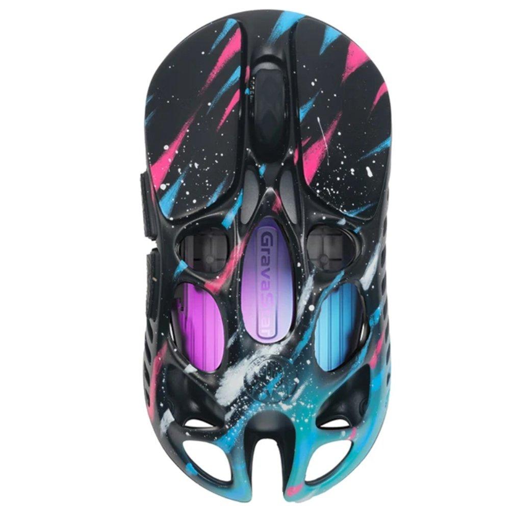 GravaStar Mercury X Pro 8KHz Wireless Gaming Mouse - Neon Graffiti