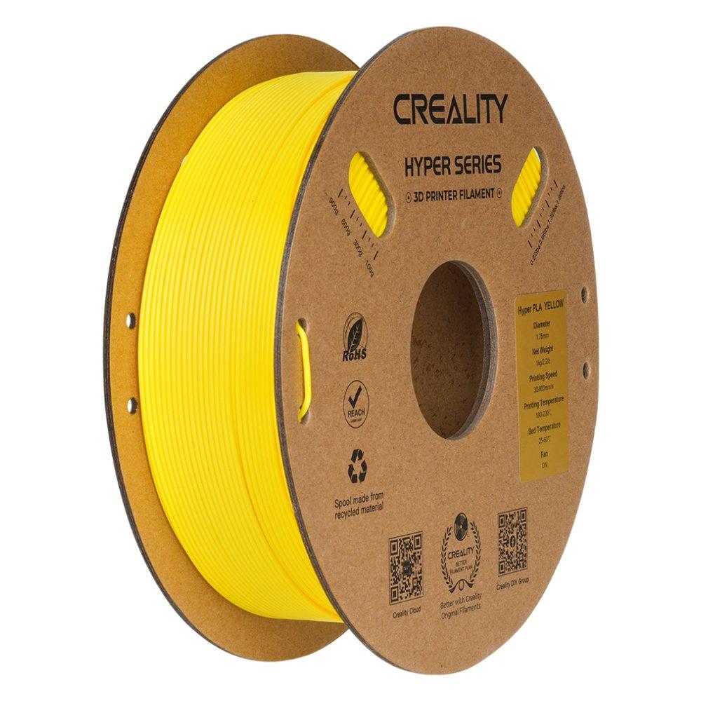 CREALITY Hyper Series PLA 3D Printing Filament, 1kg, 3301010379 - Yellow.
